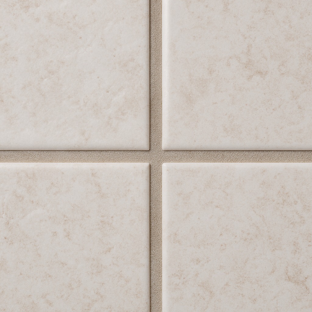Clean sealed bathroom grout with no mildew